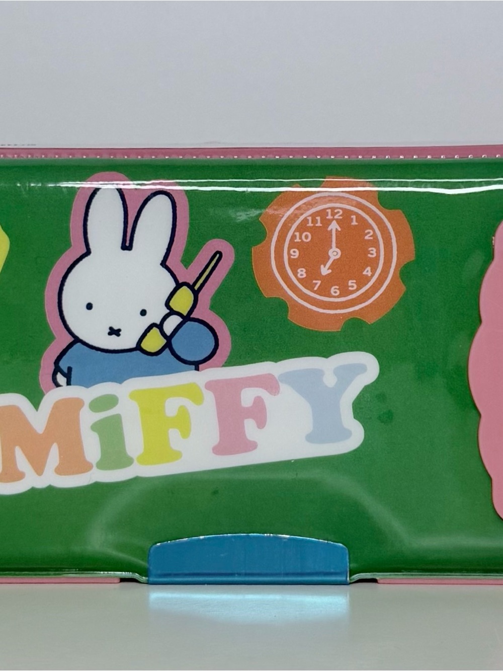 miffy Green and Pink Kids Storage Box with Blue Accent